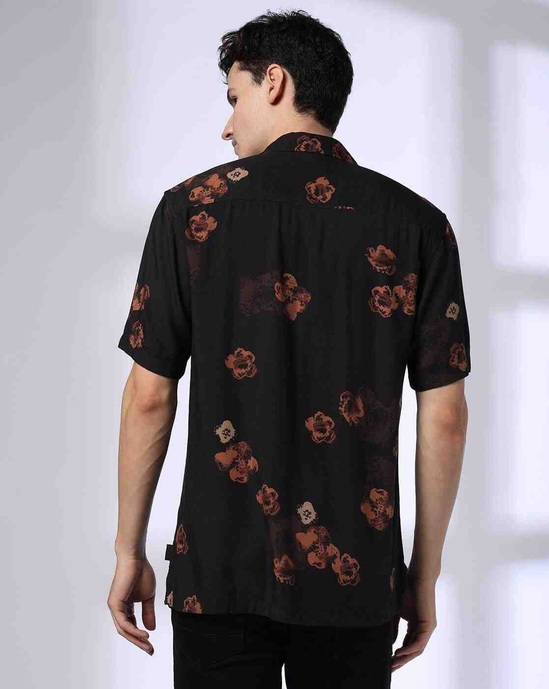 JOHN PLAYERS JEANS | Men Floral Print Relaxed Fit Shirt|2