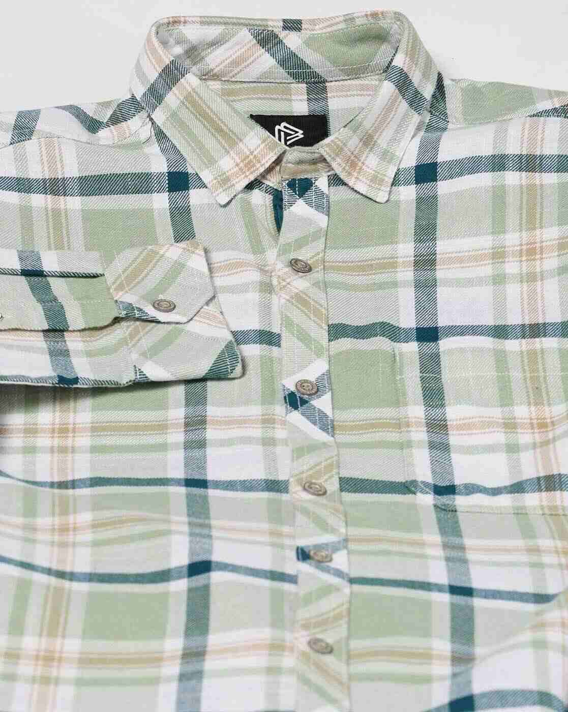 JOHN PLAYERS JEANS | Men Checked Slim Fit Cotton Shirt|5