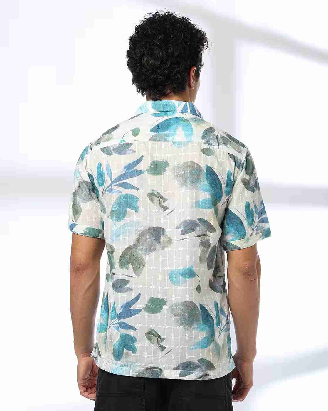 JOHN PLAYERS JEANS | Men Printed Relaxed Fit Shirt|2