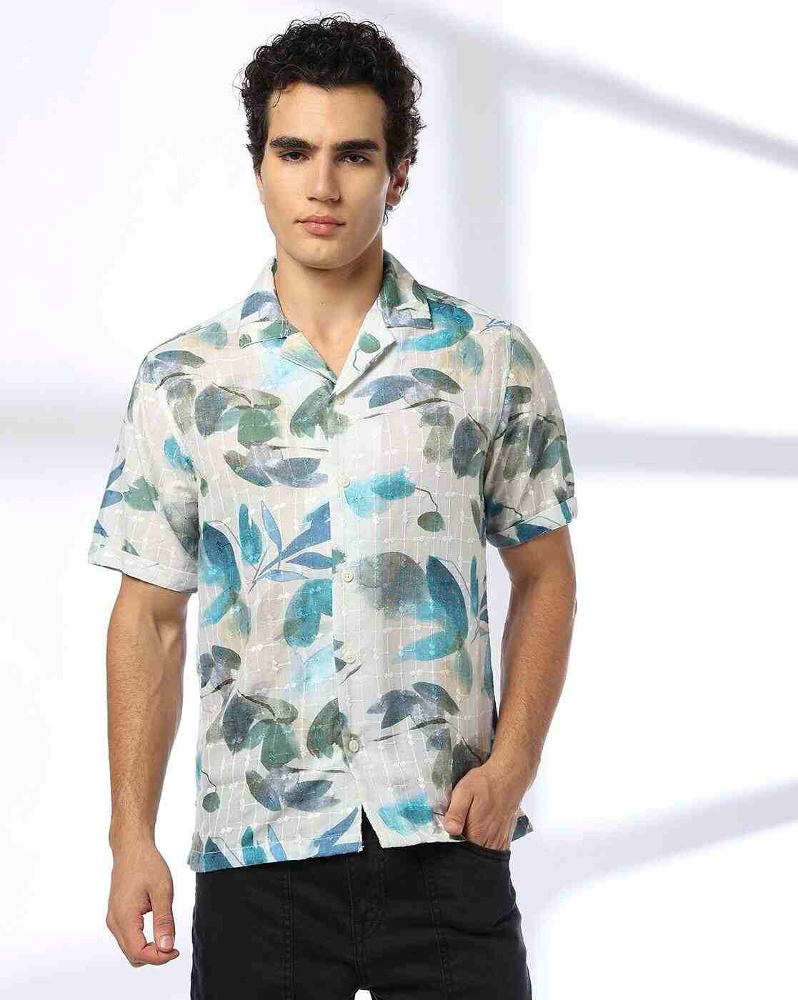 JOHN PLAYERS JEANS | Men Printed Relaxed Fit Shirt|3