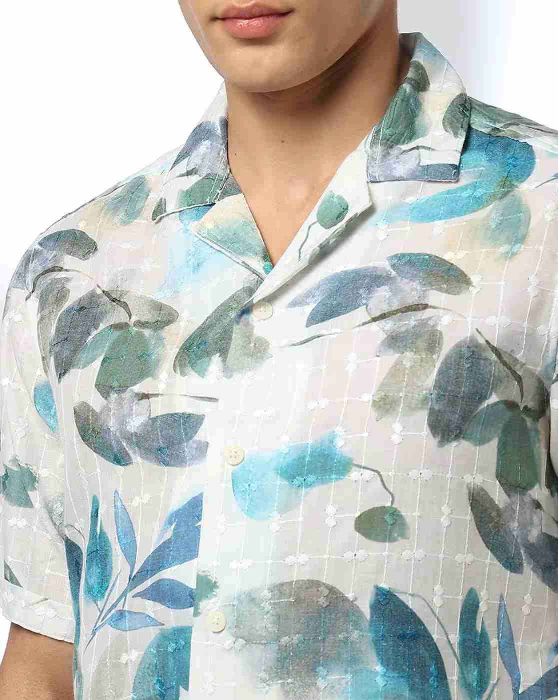 JOHN PLAYERS JEANS | Men Printed Relaxed Fit Shirt|4