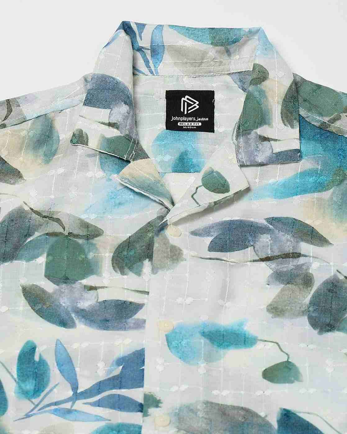 JOHN PLAYERS JEANS | Men Printed Relaxed Fit Shirt|5