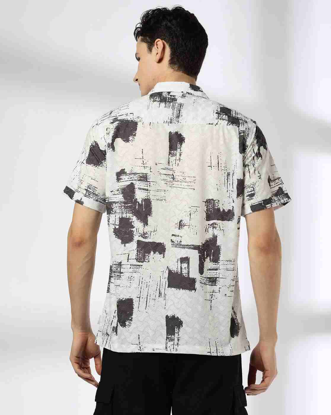 JOHN PLAYERS JEANS | Men Printed Relaxed Fit Shirt|2
