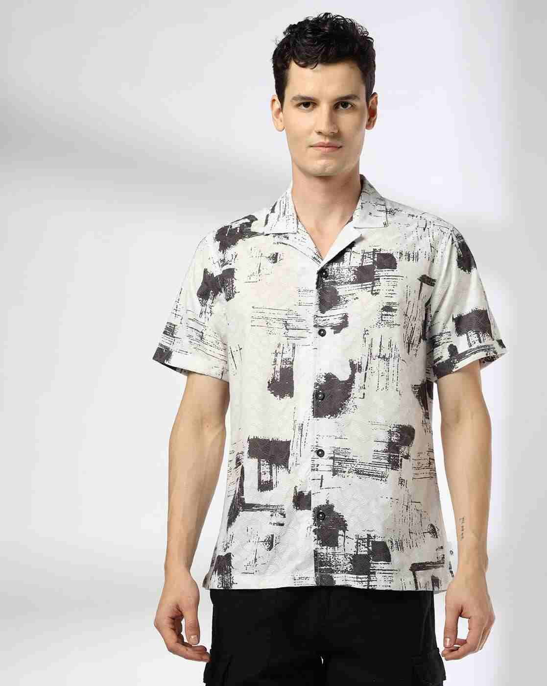 JOHN PLAYERS JEANS | Men Printed Relaxed Fit Shirt|3