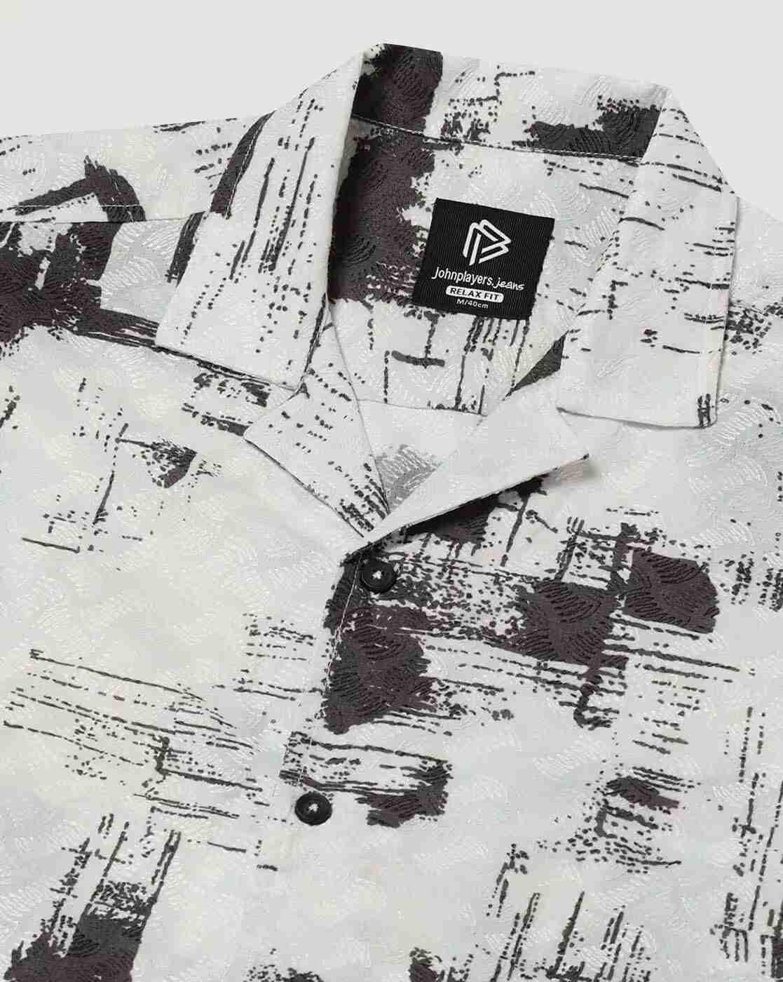 JOHN PLAYERS JEANS | Men Printed Relaxed Fit Shirt|5