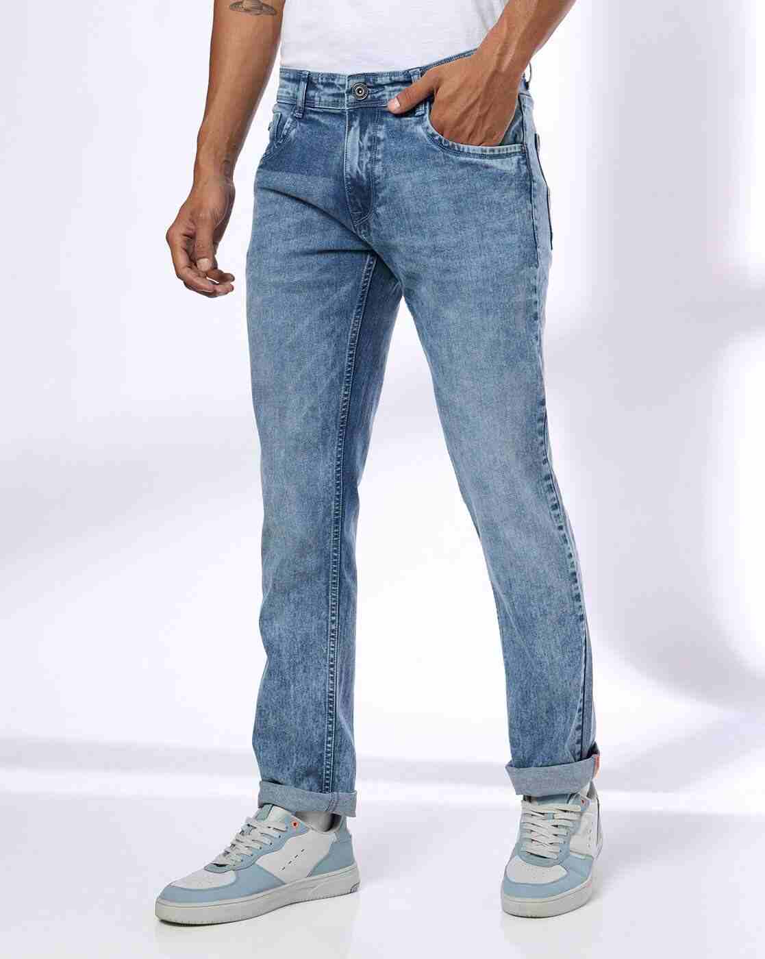 JOHN PLAYERS JEANS | Men Lightly Washed Slim Fit Jeans|0