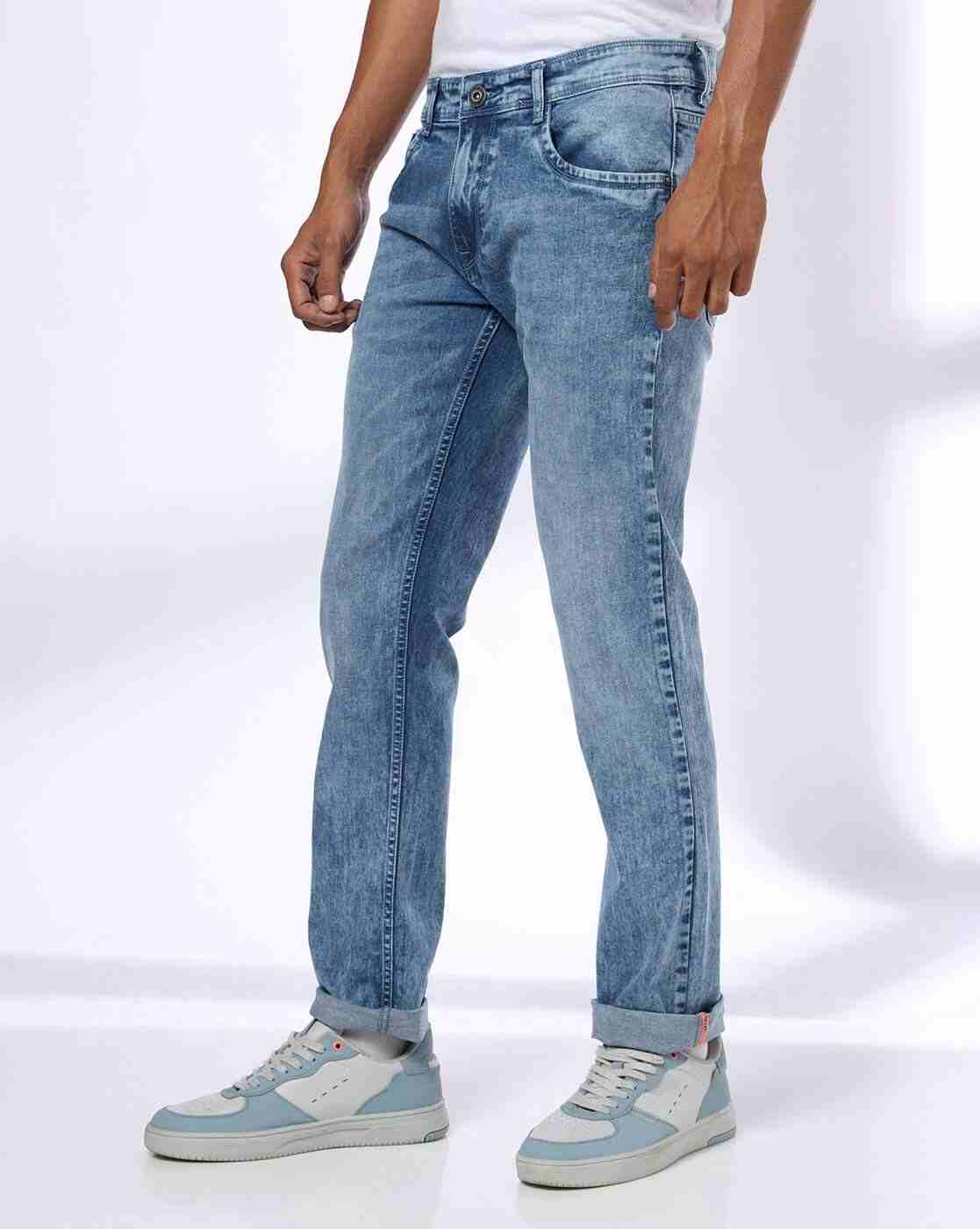 JOHN PLAYERS JEANS | Men Lightly Washed Slim Fit Jeans|1