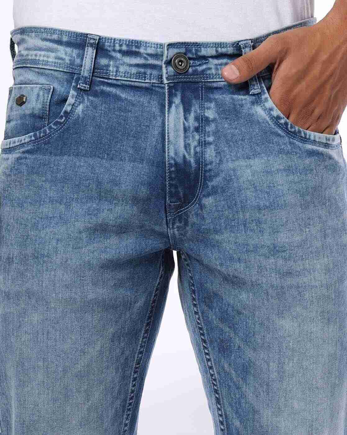 JOHN PLAYERS JEANS | Men Lightly Washed Slim Fit Jeans|3