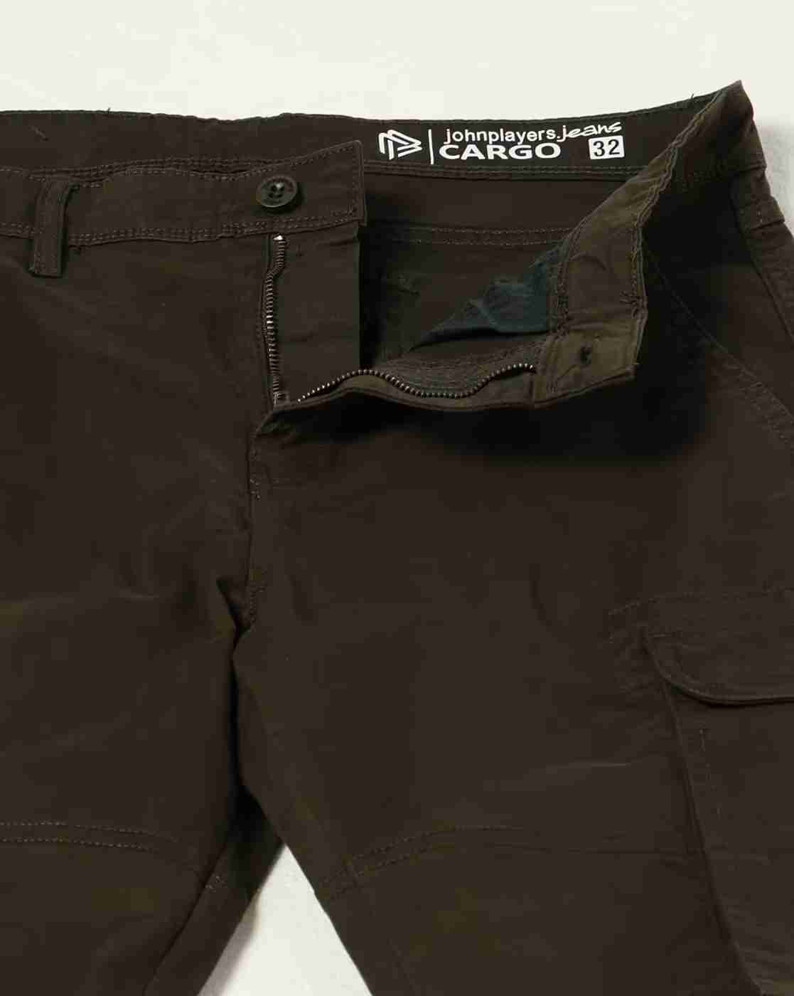 JOHN PLAYERS JEANS | Men Regular Fit Cargo Pants|4