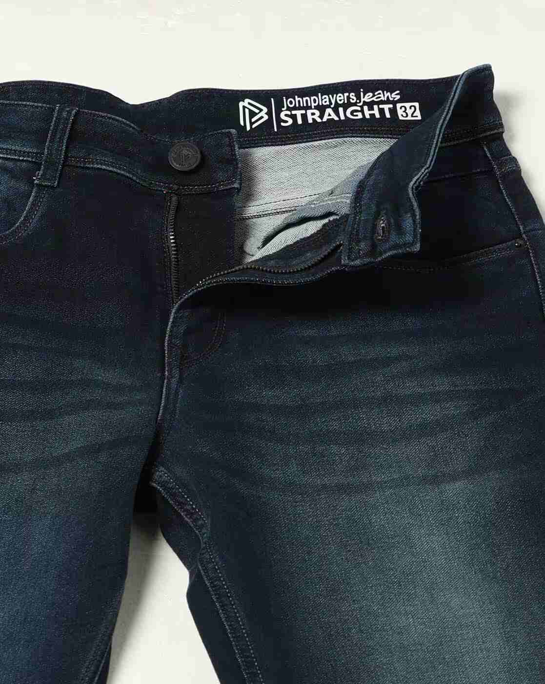 JOHN PLAYERS JEANS | Men Heavily Washed Straight Fit Jeans|4