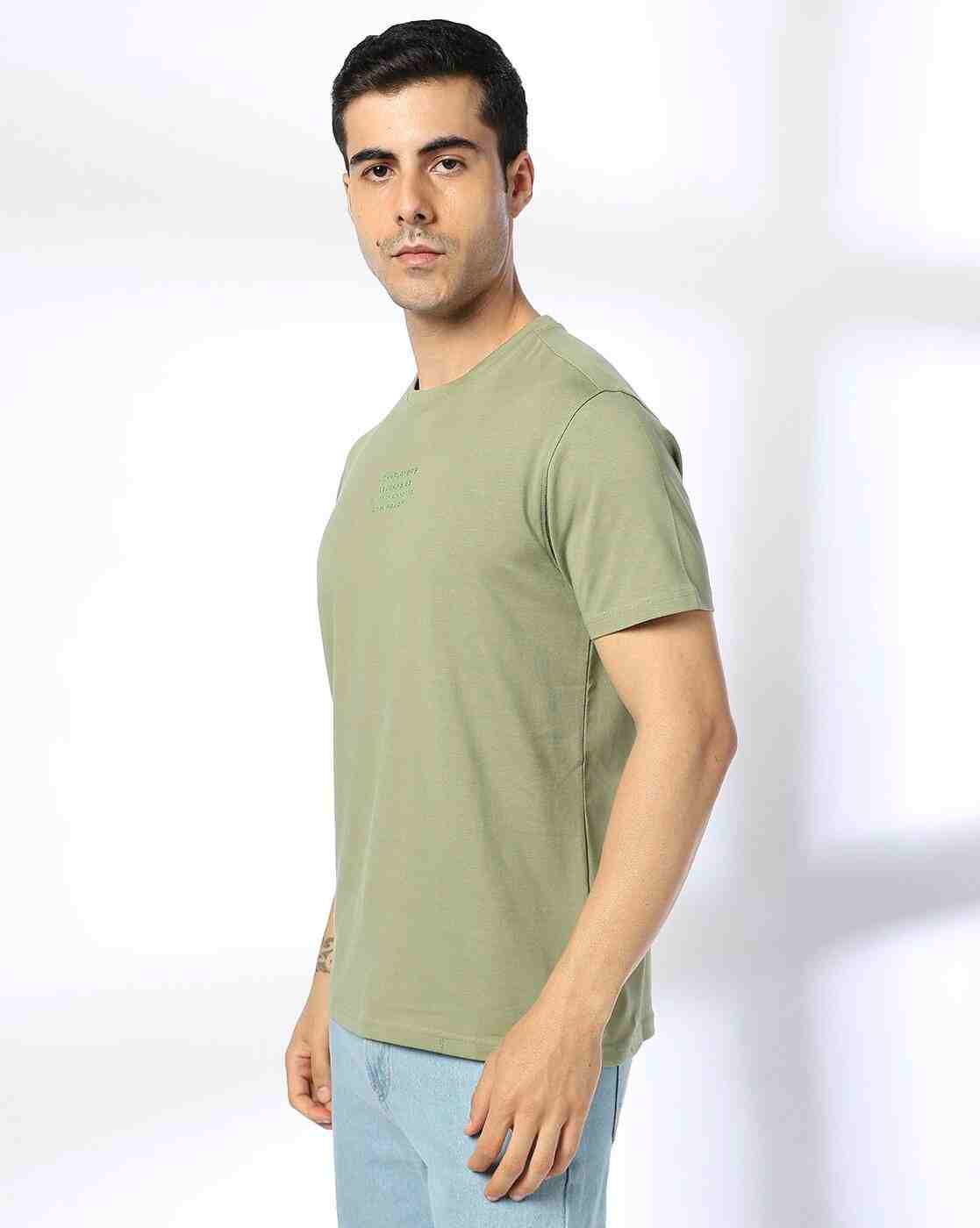 JOHN PLAYERS JEANS | Men Slim Fit Crew-Neck T-Shirt