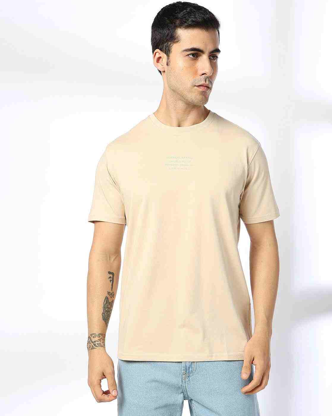 Men Slim Fit Crew-Neck T-Shirt