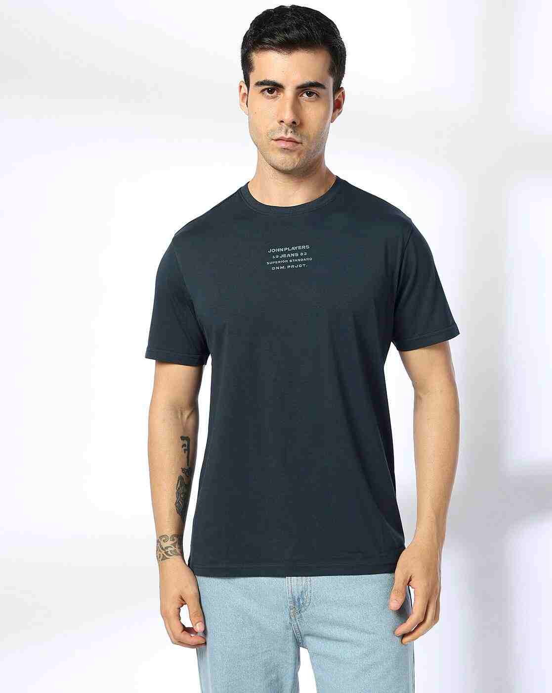 Men Slim Fit Crew-Neck T-Shirt