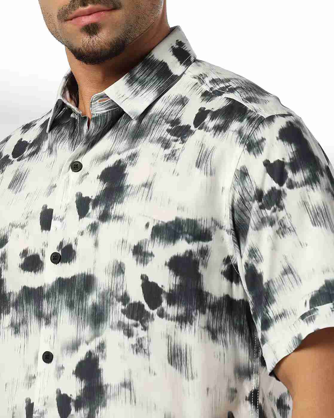JOHN PLAYERS JEANS | Men Relaxed Fit Printed Casual Shirt|3