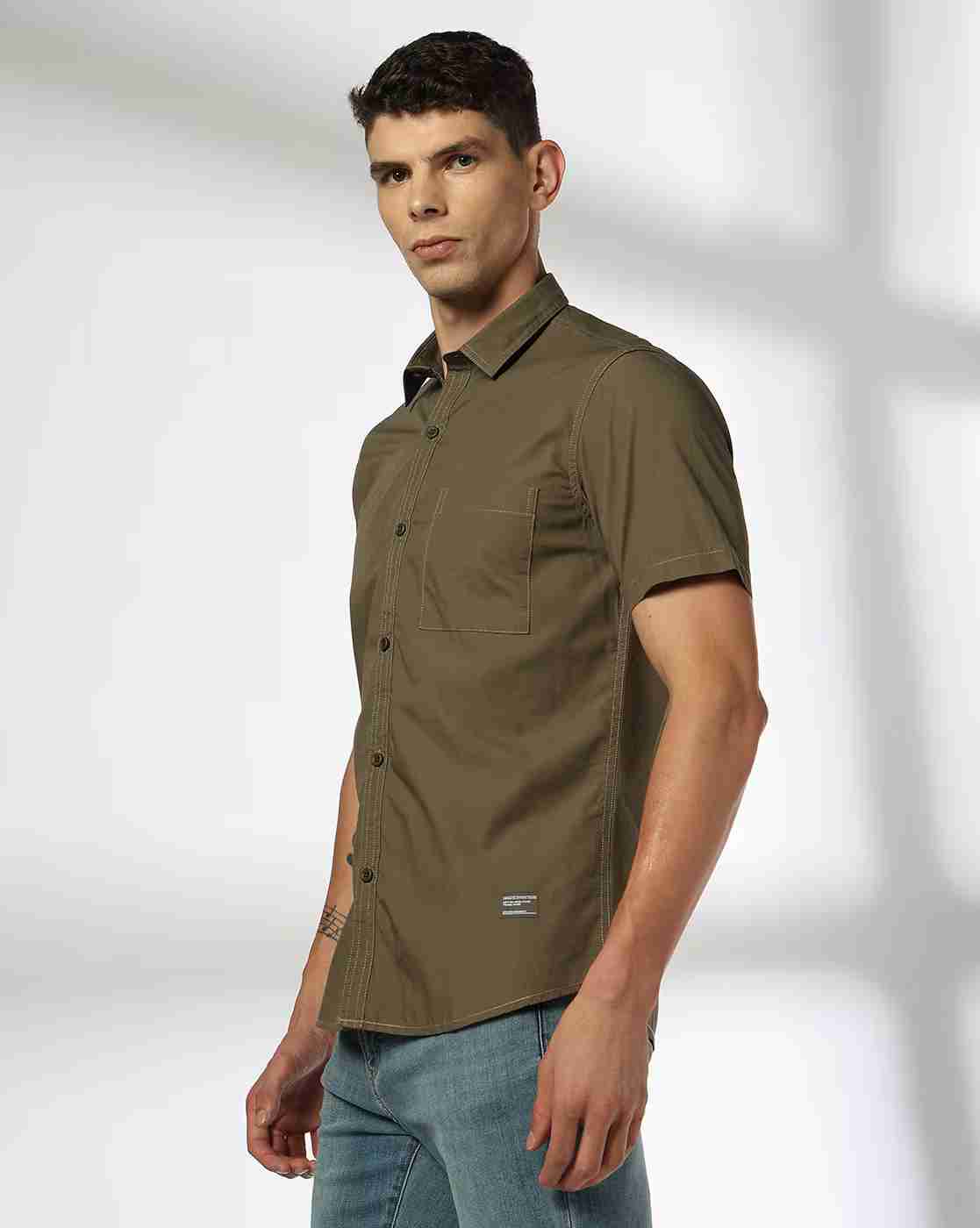 JOHN PLAYERS JEANS | Men Slim Fit Shirt|1