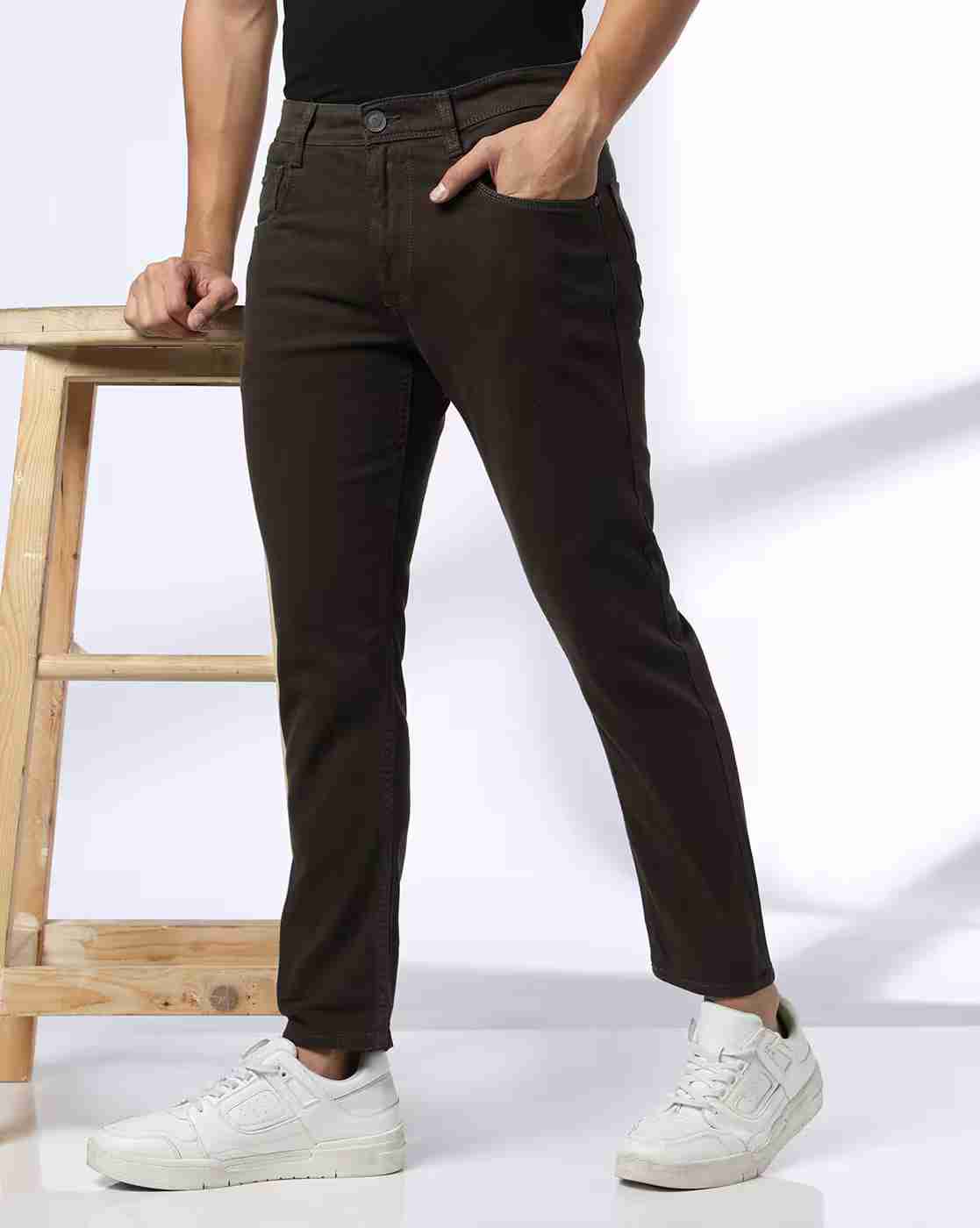 Men Skinny Cropped Jeans