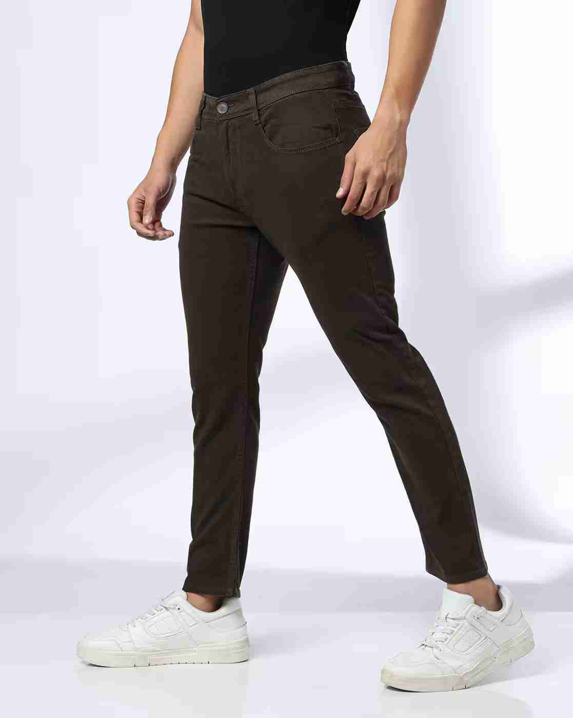 JOHN PLAYERS JEANS | Men Skinny Cropped Jeans|1