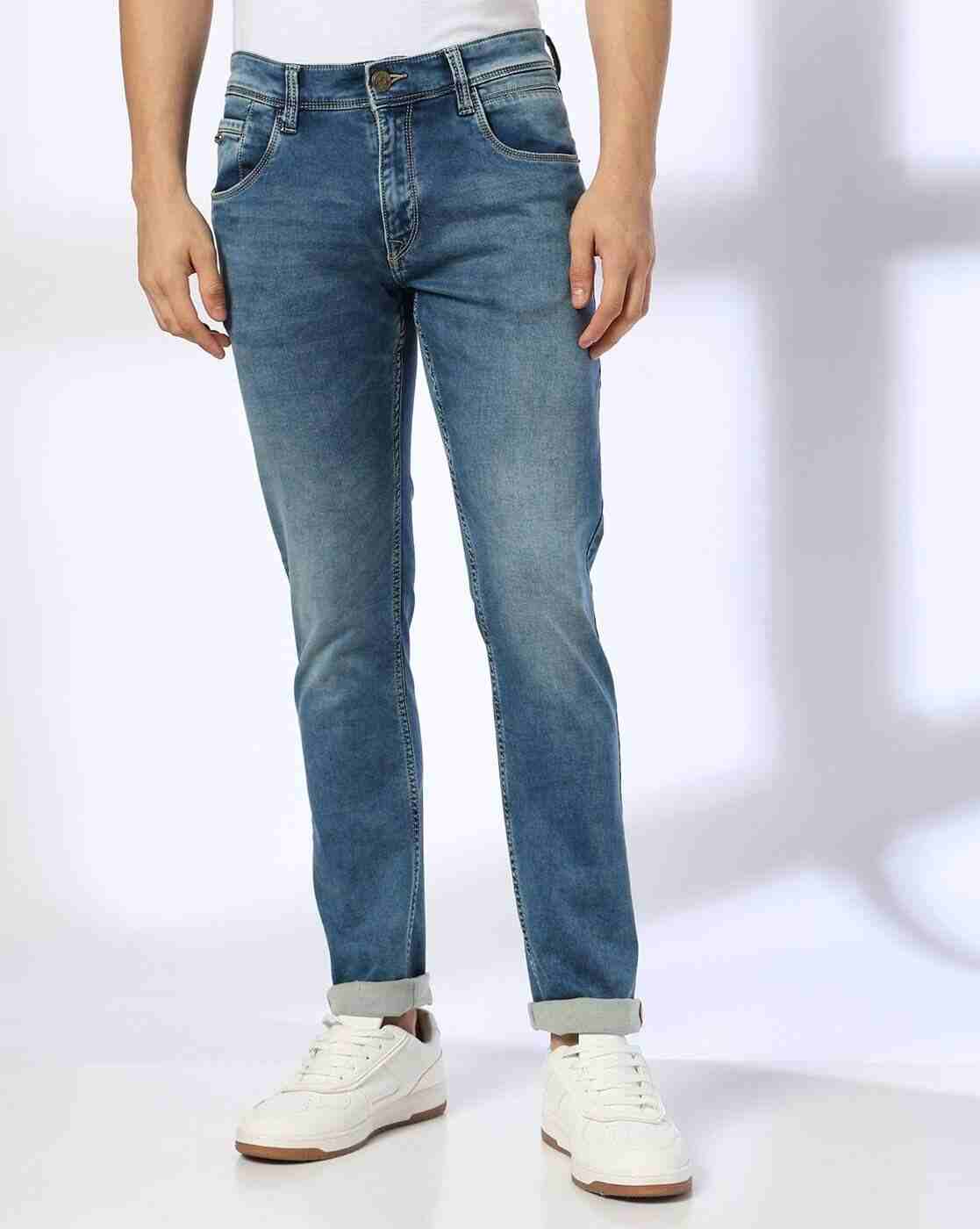 JOHN PLAYERS JEANS | Men Mid-Wash Slim Fit Jeans|0