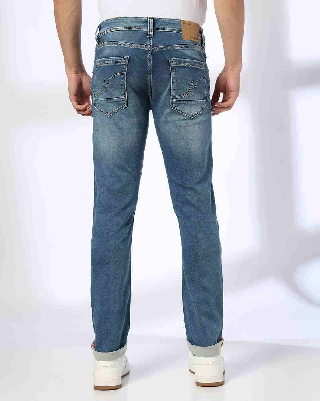 JOHN PLAYERS JEANS | Men Mid-Wash Slim Fit Jeans|2