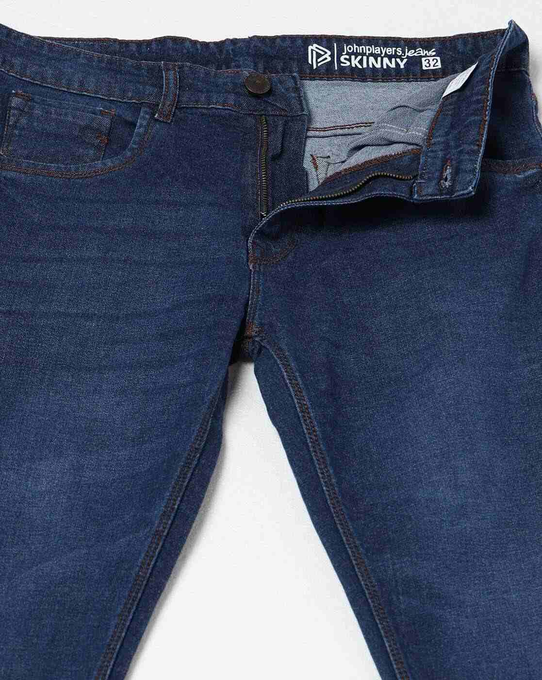 JOHN PLAYERS JEANS | Men Lightly Washed Skinny Fit Jeans|4
