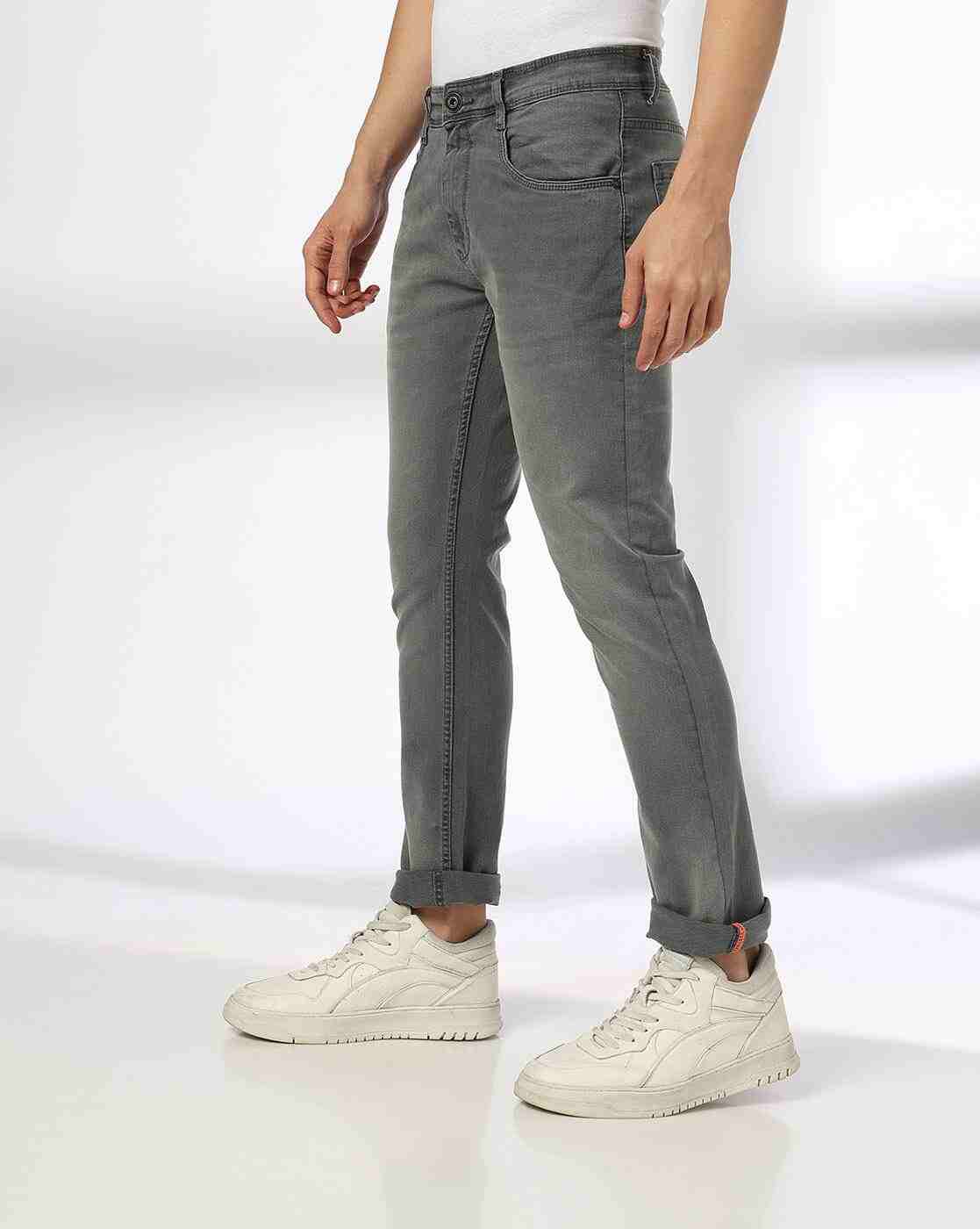 JOHN PLAYERS JEANS | Men Lightly Washed Regular Fit Jeans|1