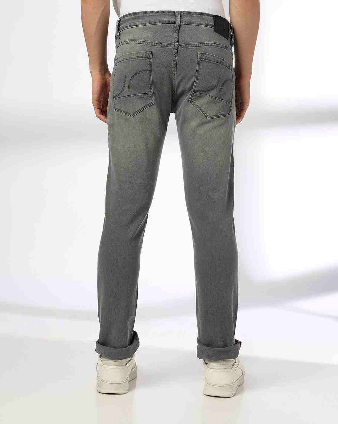 JOHN PLAYERS JEANS | Men Lightly Washed Regular Fit Jeans|2