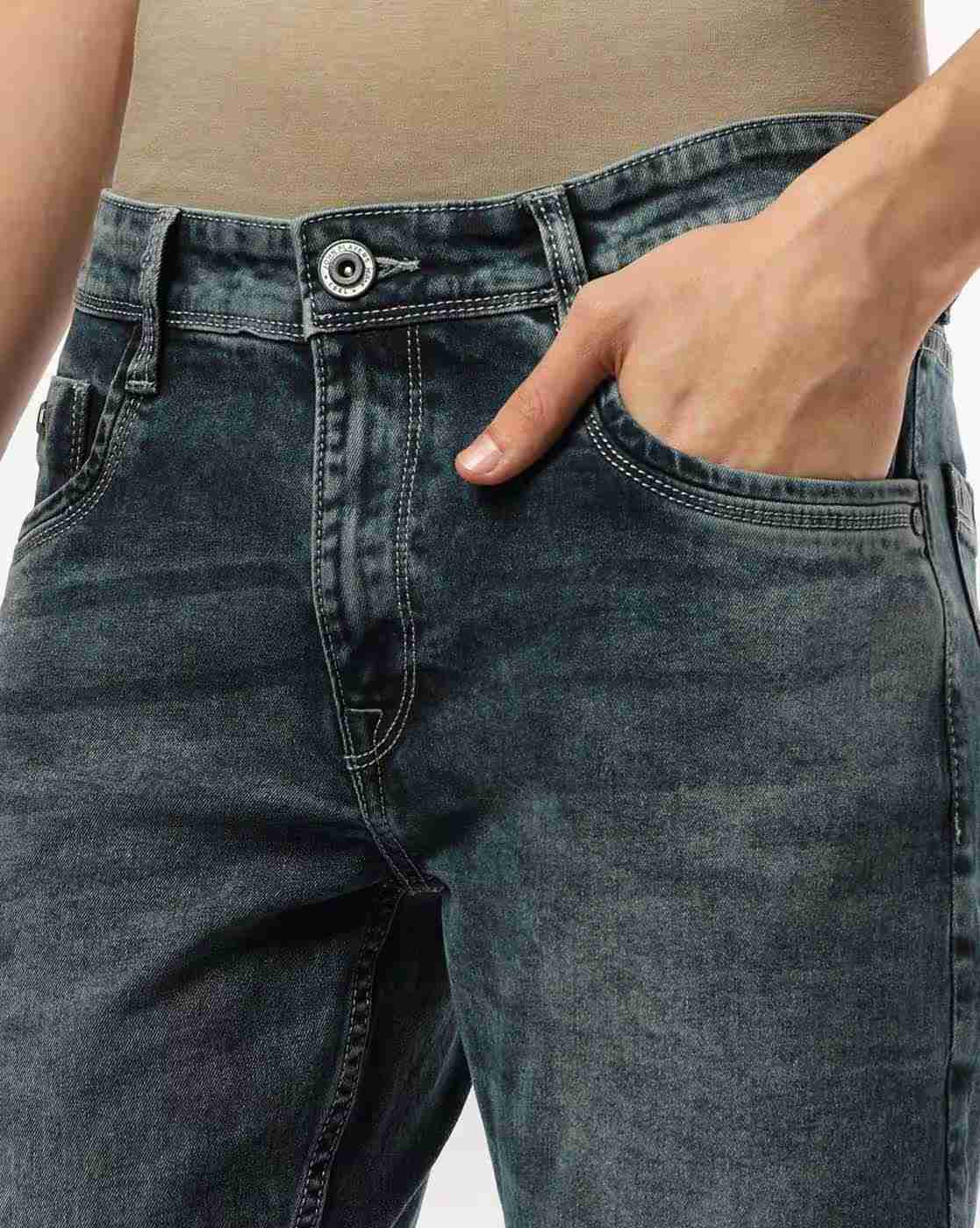 JOHN PLAYERS JEANS | Men Lightly Washed Slim Fit Jeans|3