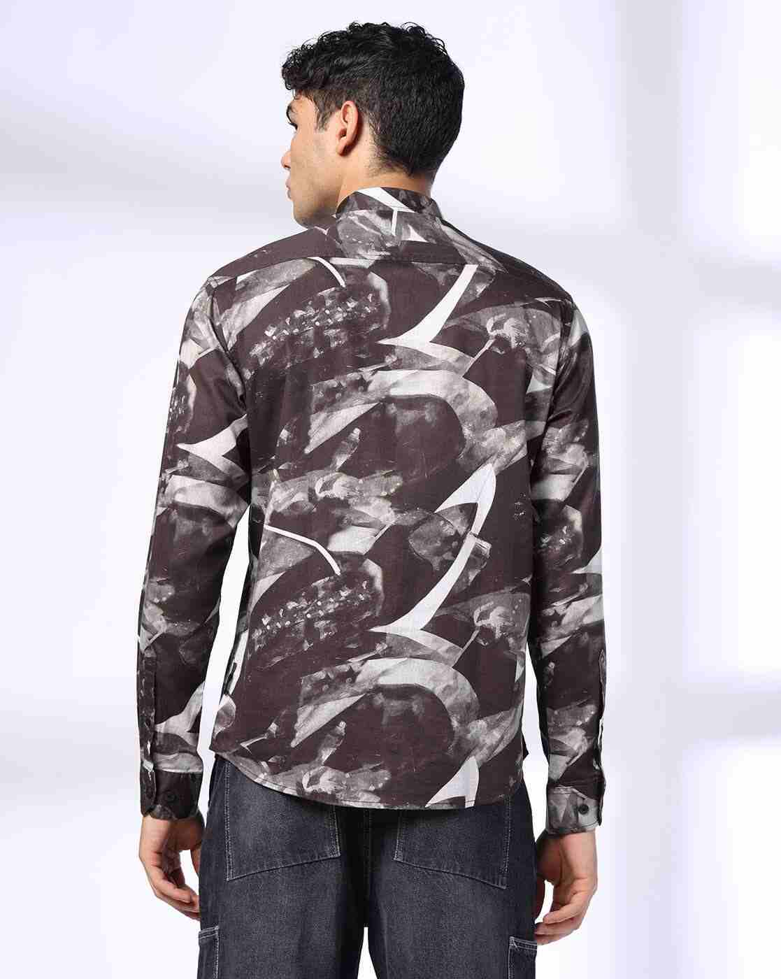 JOHN PLAYERS JEANS | Men Digital Print Regular Fit Shirt|2