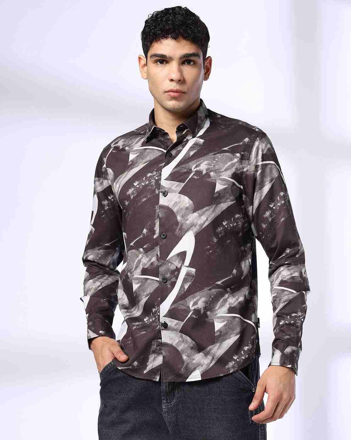 JOHN PLAYERS JEANS | Men Digital Print Regular Fit Shirt|3