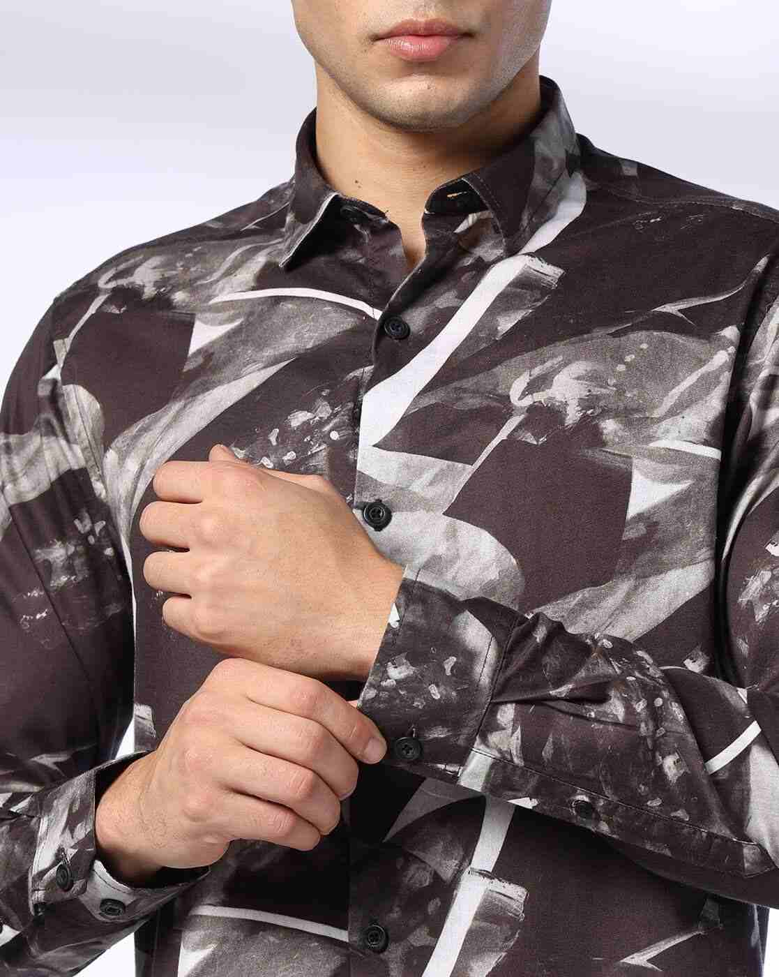 JOHN PLAYERS JEANS | Men Digital Print Regular Fit Shirt|4