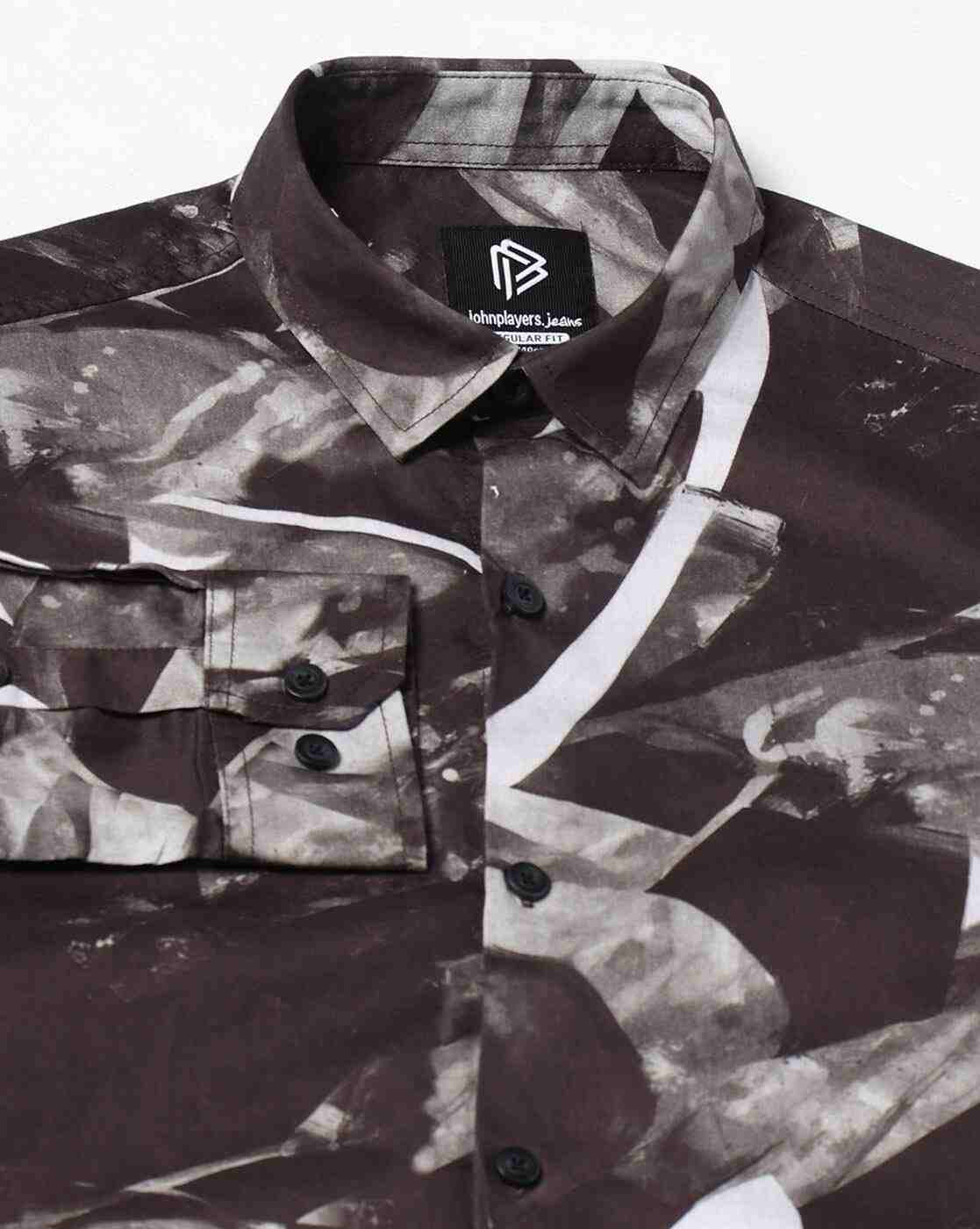 JOHN PLAYERS JEANS | Men Digital Print Regular Fit Shirt|5