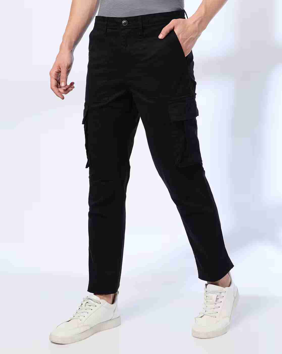 JOHN PLAYERS JEANS | Men Relaxed Fit Cargo Pants|0