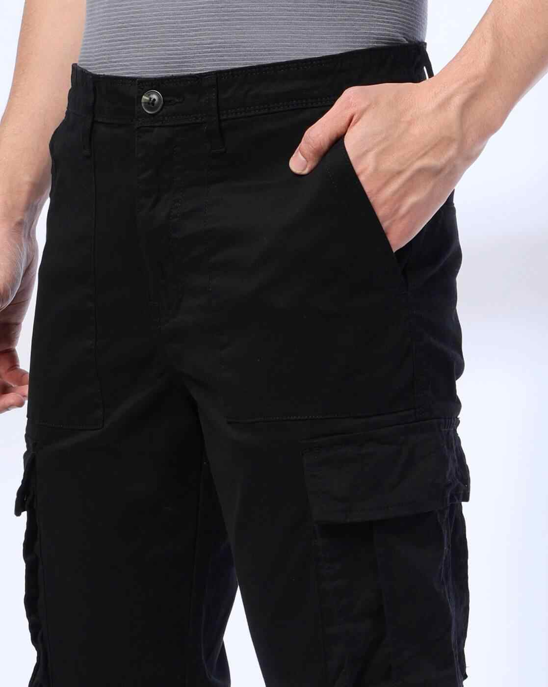 JOHN PLAYERS JEANS | Men Relaxed Fit Cargo Pants|3