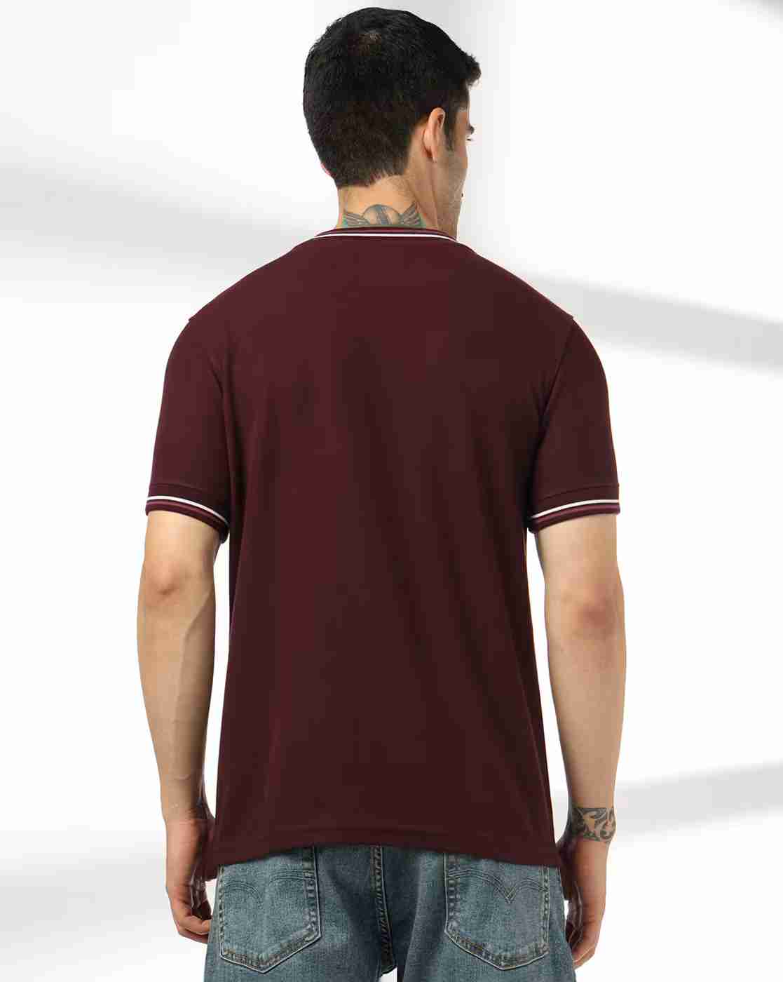 JOHN PLAYERS JEANS | Men Brand Print Slim Fit Crew-Neck T-Shirt|2