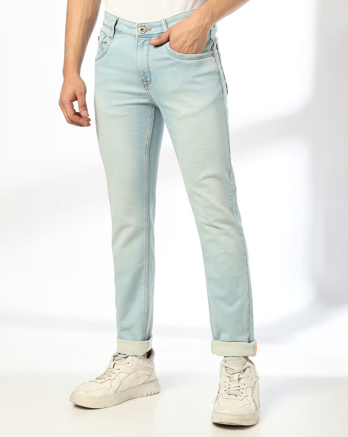 JOHN PLAYERS JEANS | Men Mid-Rise Skinny Fit Jeans|0