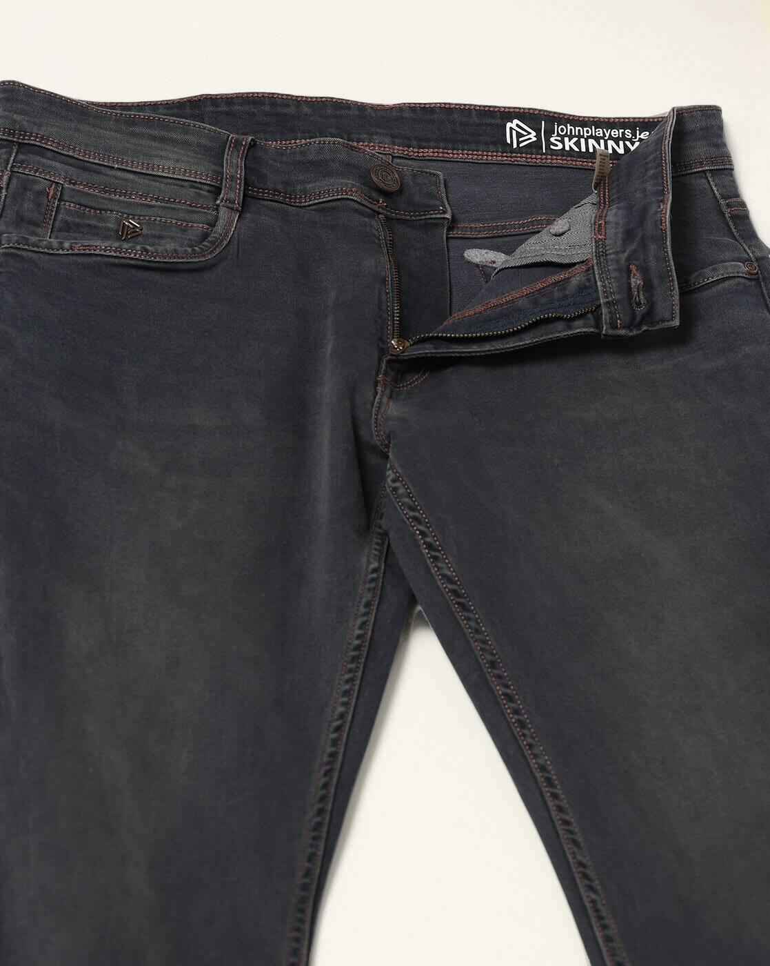 JOHN PLAYERS JEANS | Men Lightly Washed Skinny Fit Jeans|4