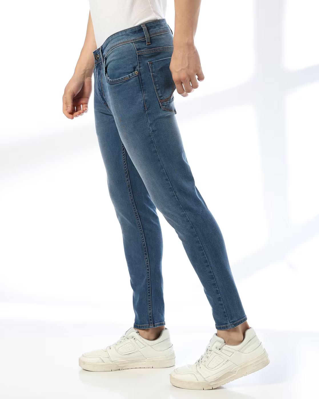 JOHN PLAYERS JEANS | Men Lightly Washed Skinny Fit Jeans|1