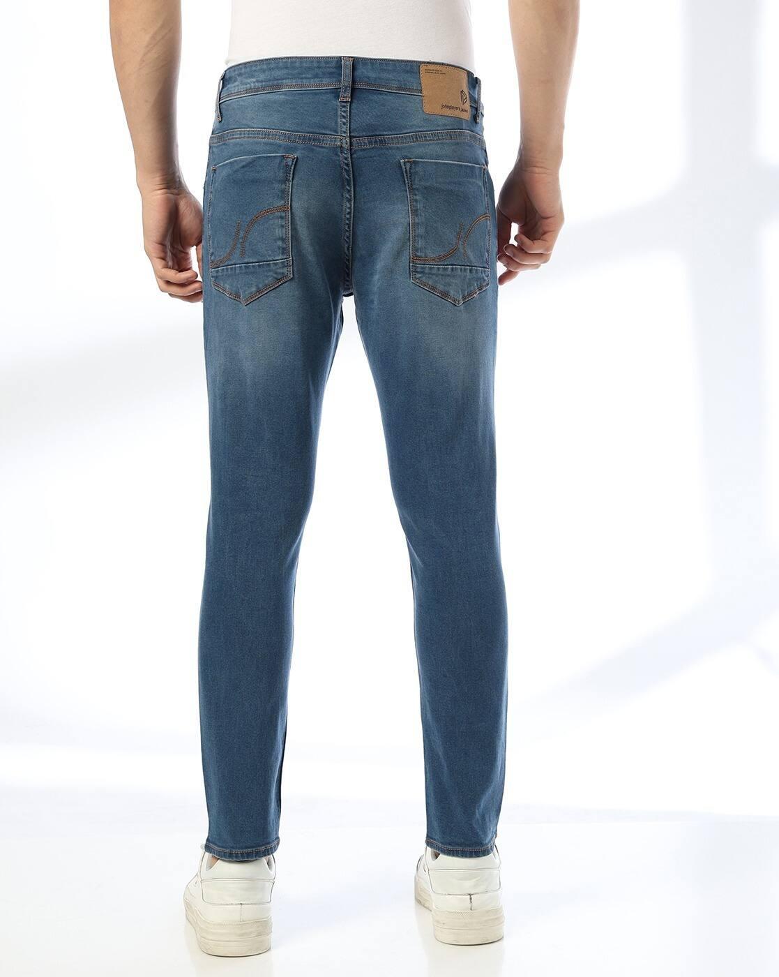JOHN PLAYERS JEANS | Men Lightly Washed Skinny Fit Jeans|2
