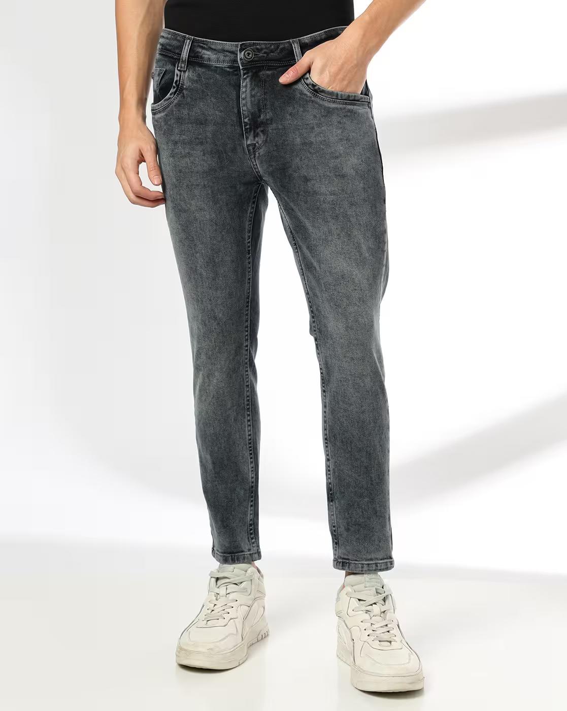 JOHN PLAYERS JEANS | Men Lightly Washed Skinny Fit Jeans|0