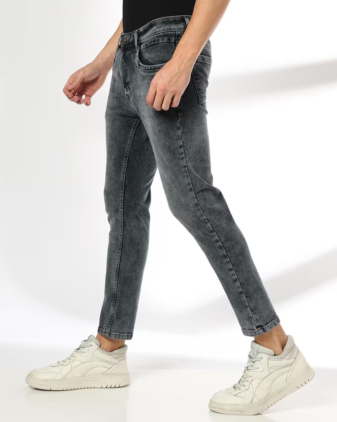 JOHN PLAYERS JEANS | Men Lightly Washed Skinny Fit Jeans|1