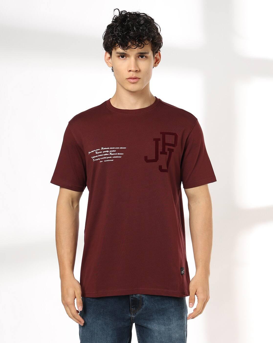 JOHN PLAYERS JEANS | Men Slim Fit Crew-Neck T-Shirt|0