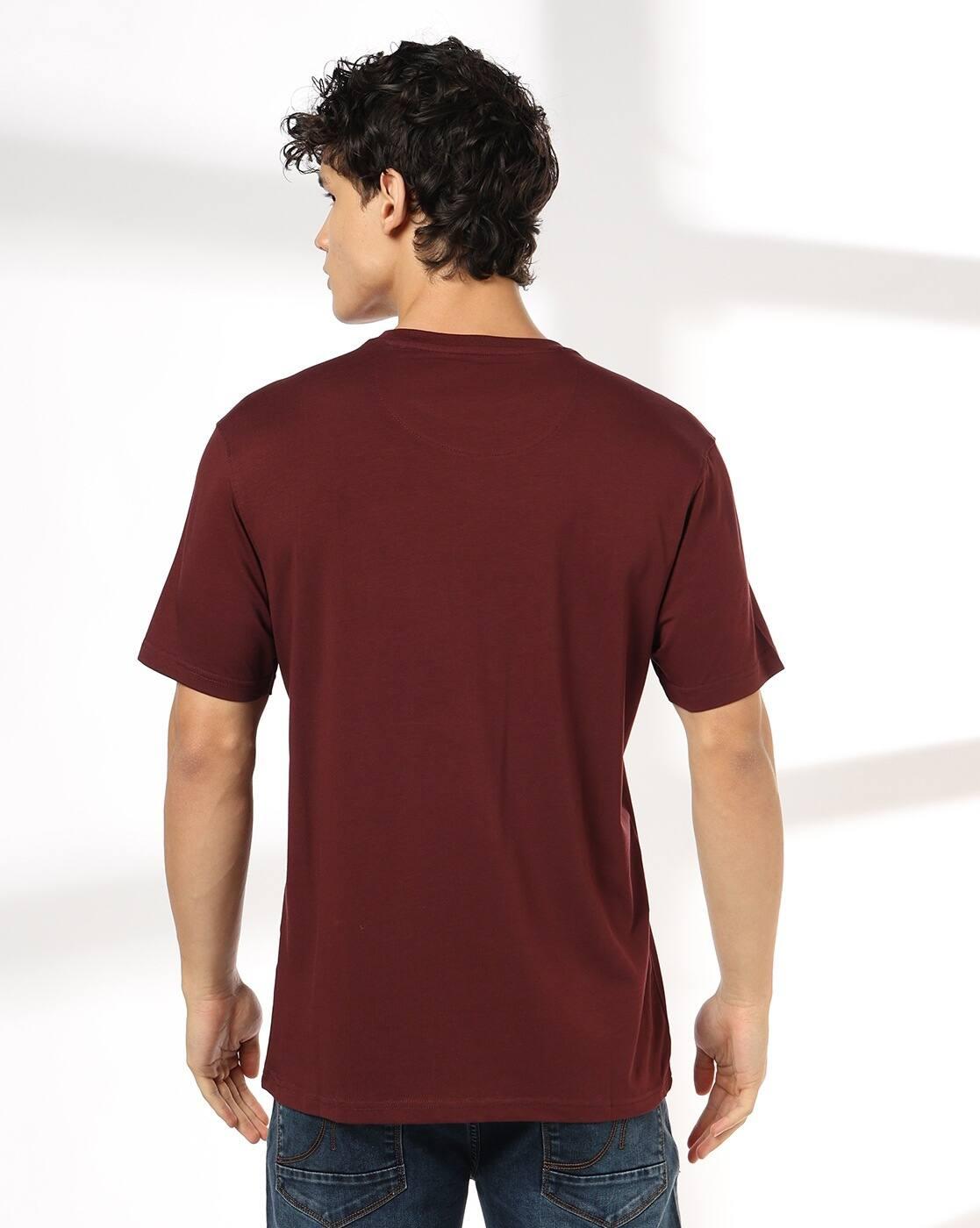 JOHN PLAYERS JEANS | Men Slim Fit Crew-Neck T-Shirt|2