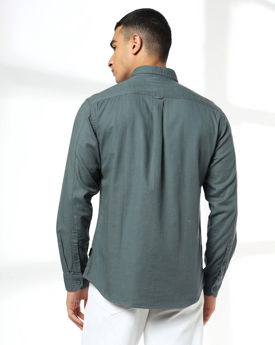 JOHN PLAYERS JEANS | Men Slim Fit Cotton Casual Shirt|2
