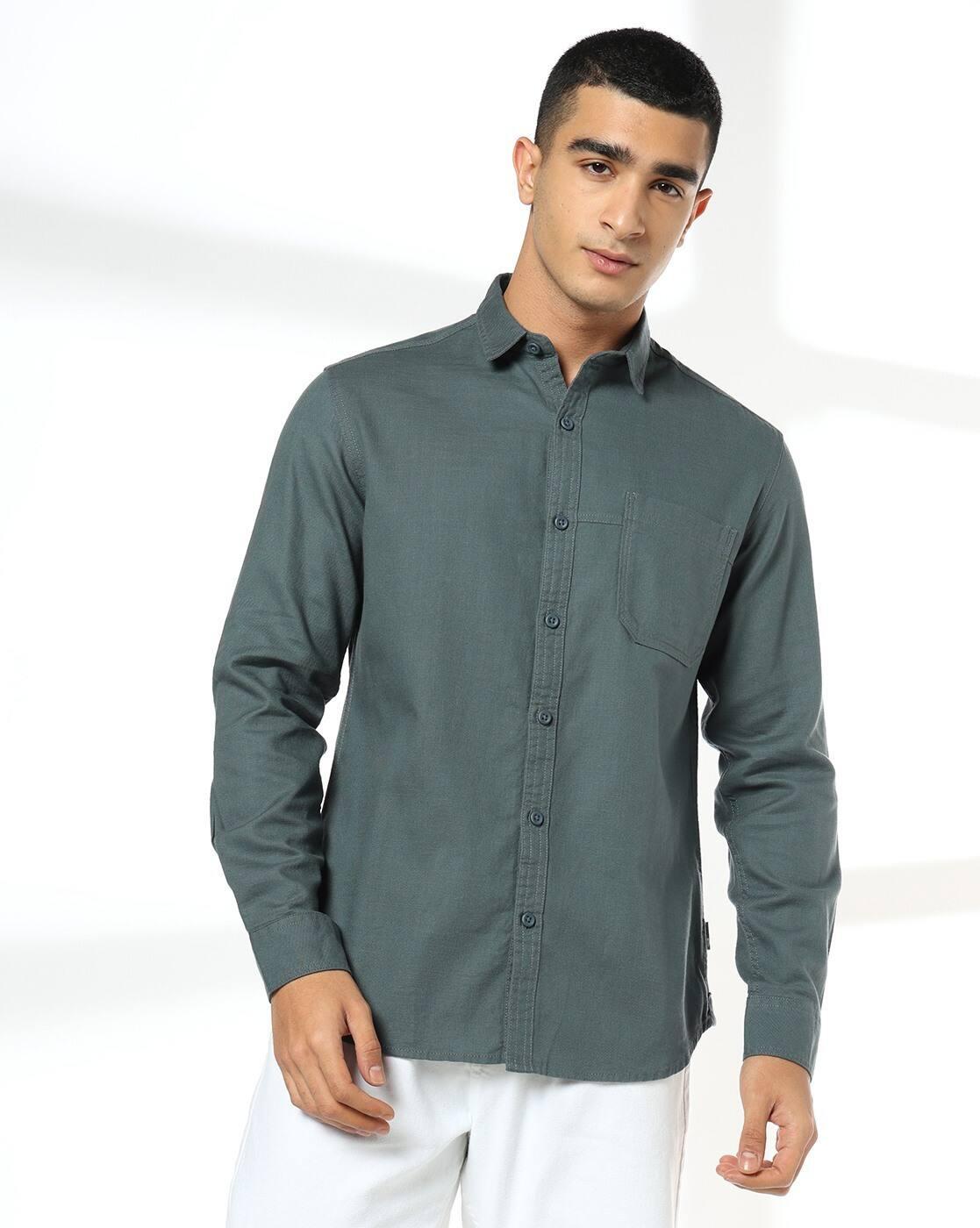 JOHN PLAYERS JEANS | Men Slim Fit Cotton Casual Shirt|3