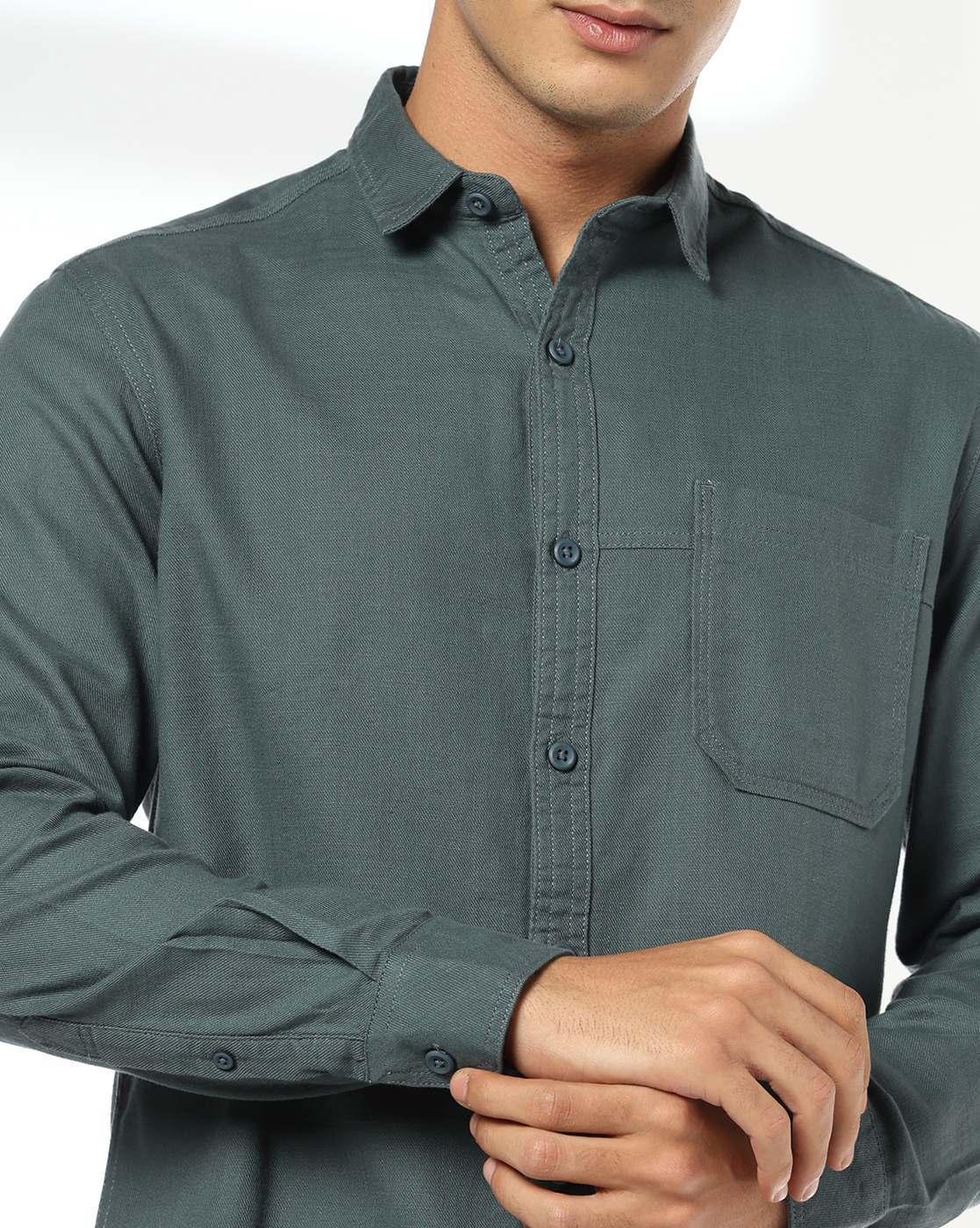 JOHN PLAYERS JEANS | Men Slim Fit Cotton Casual Shirt|4
