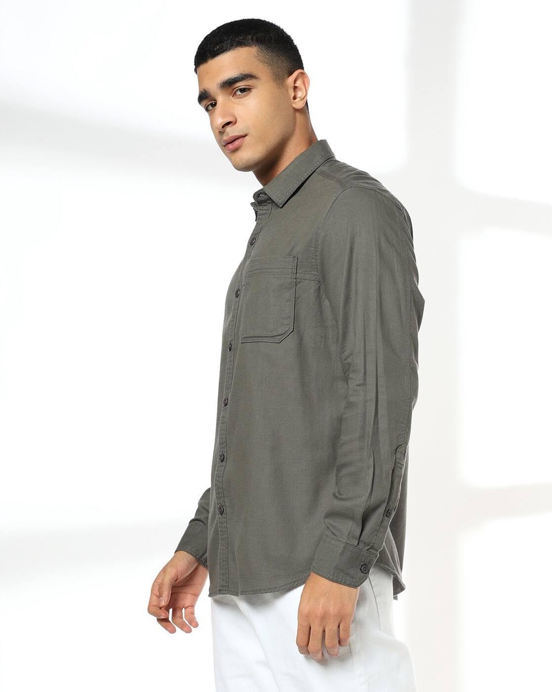 JOHN PLAYERS JEANS | Men Slim Fit Cotton Casual Shirt|1