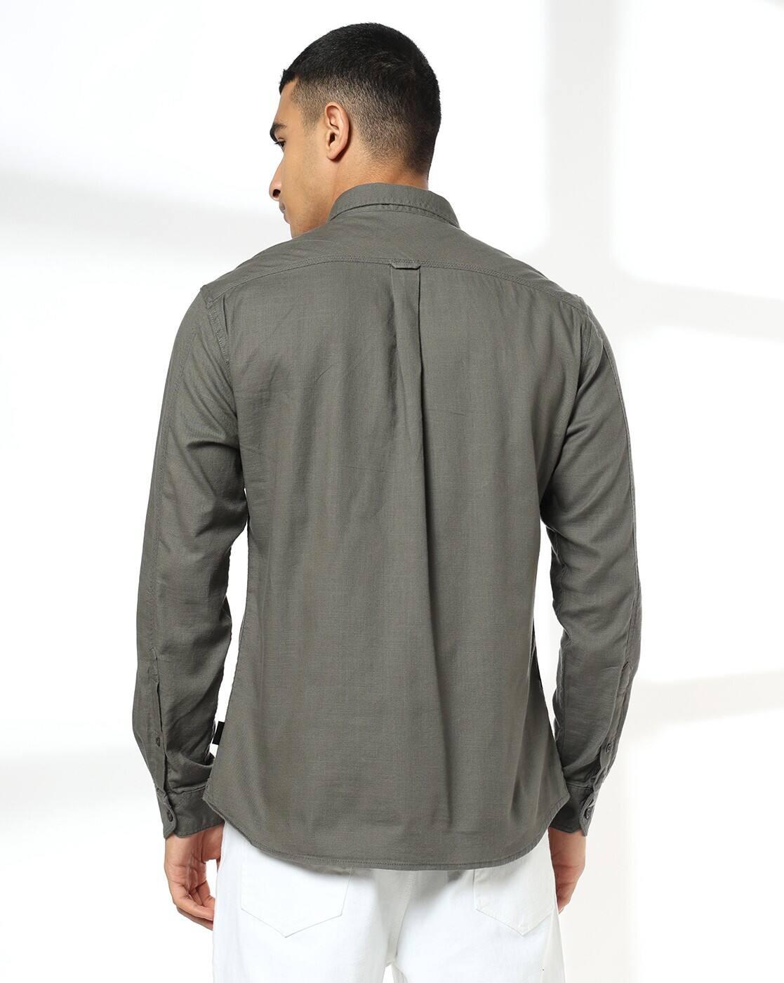 JOHN PLAYERS JEANS | Men Slim Fit Cotton Casual Shirt|2