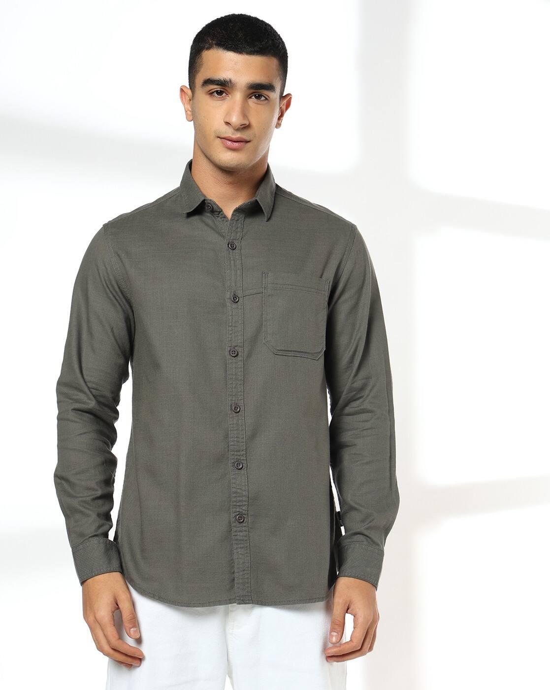 JOHN PLAYERS JEANS | Men Slim Fit Cotton Casual Shirt|3