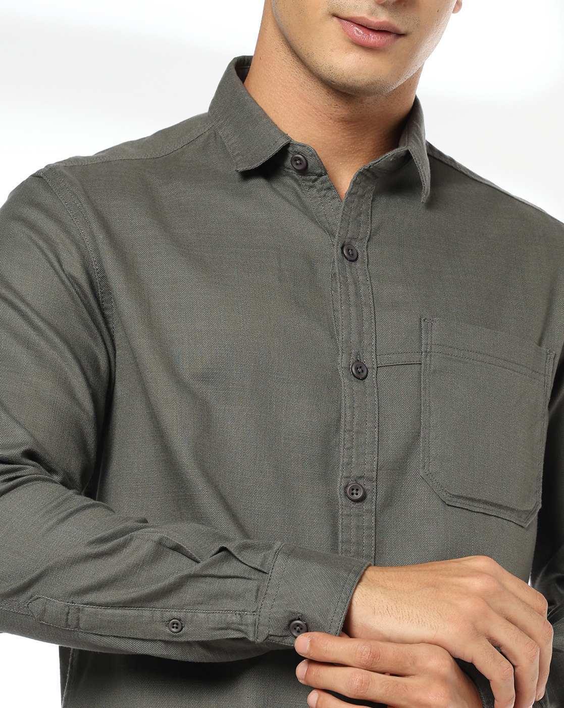 JOHN PLAYERS JEANS | Men Slim Fit Cotton Casual Shirt|4