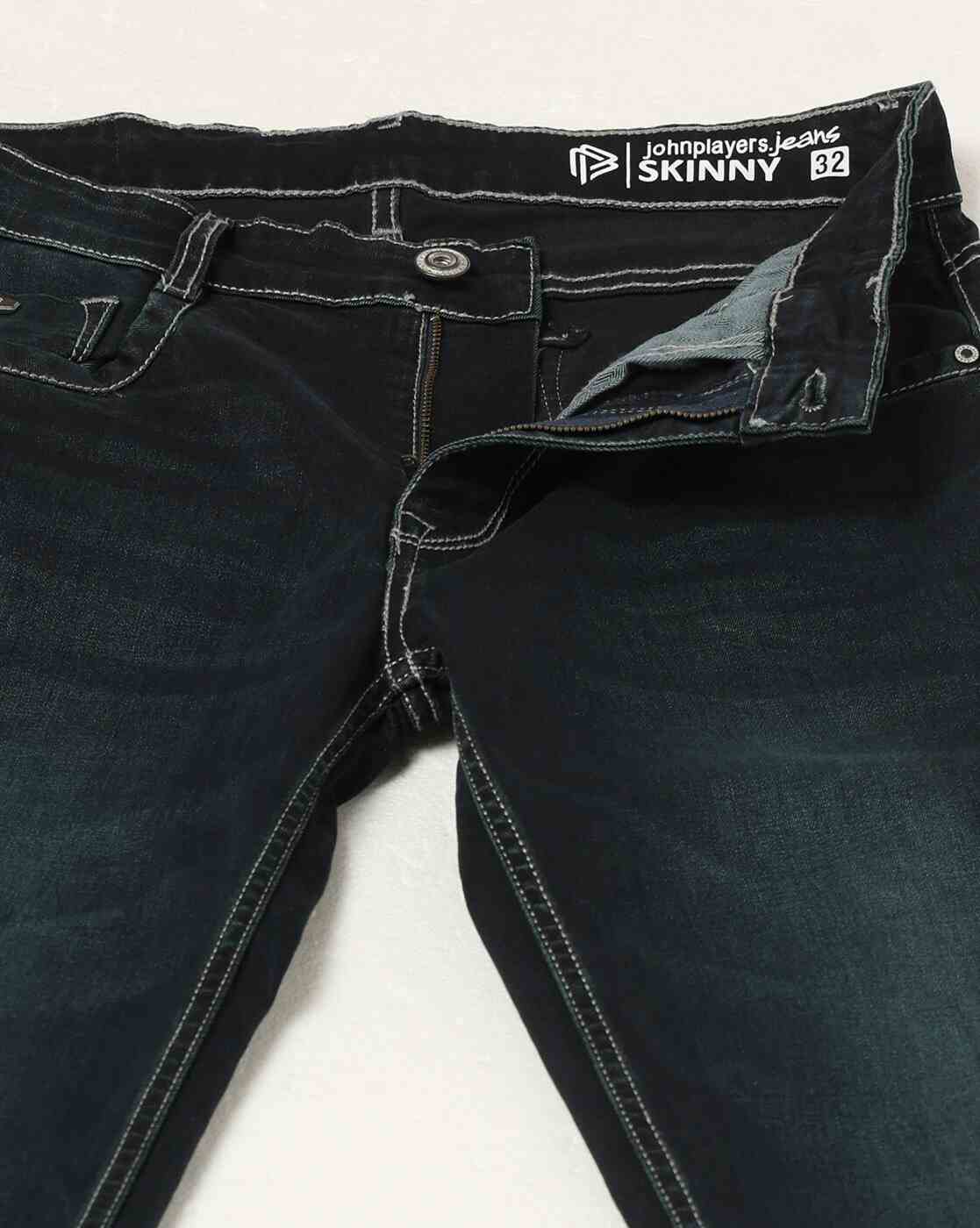 JOHN PLAYERS JEANS | Men Lightly Washed Skinny Fit Jeans|4